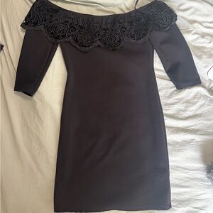 Black off the shoulder dress Size Medium
